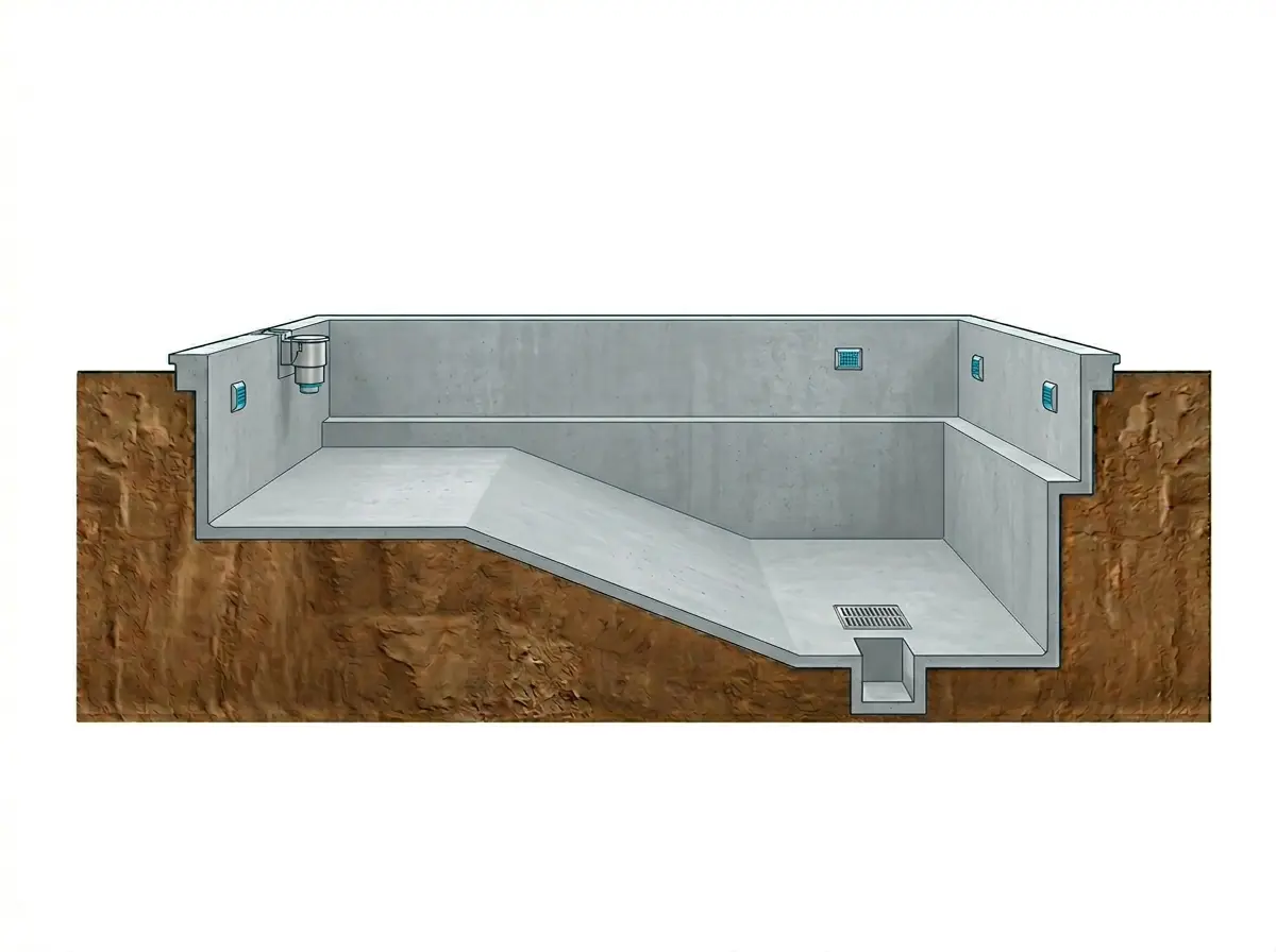 Concreto lanzado — Cascas Pools