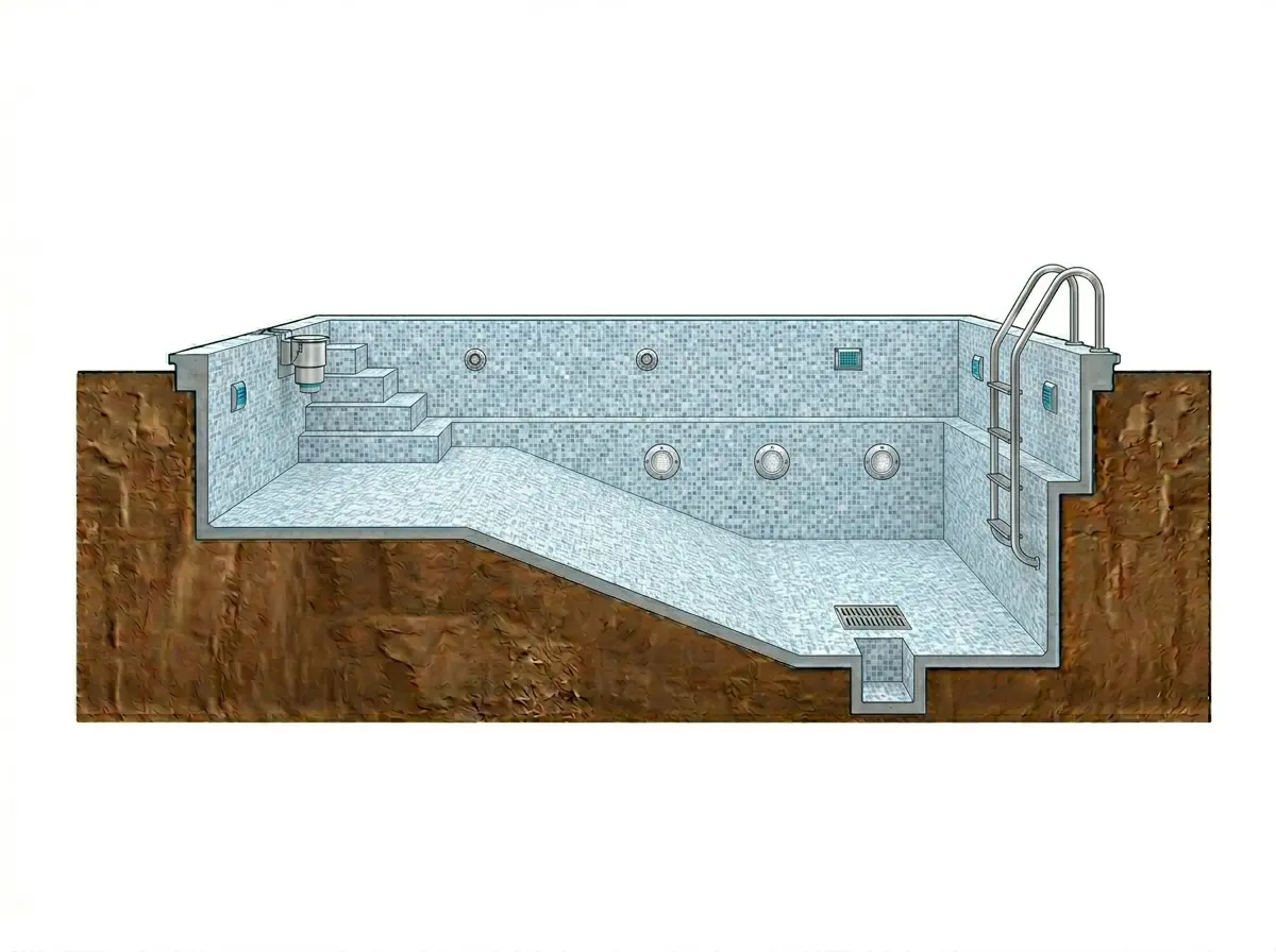 Accesorios y reflectores — Cascas Pools