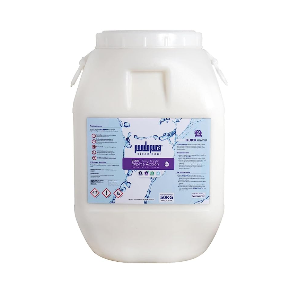Tricloro PANDAPURA en tableta 3" de 50KG